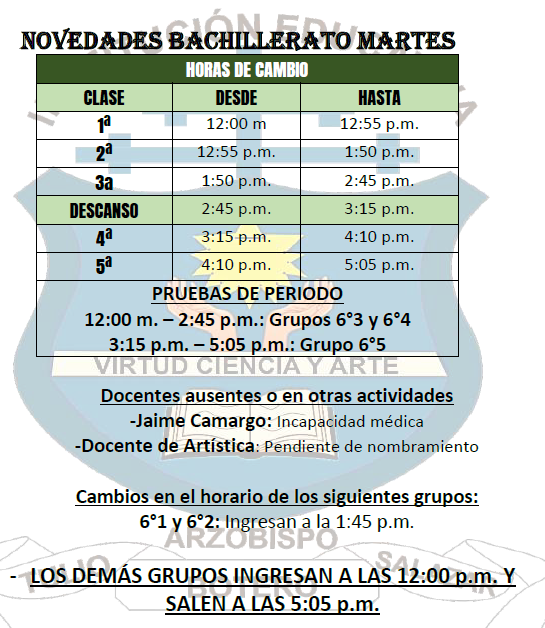 Horario